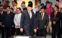 Ekspresi kemarahan Ahok.