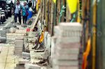 Perbaikan Trotoar di Jalan Gelora Senayan
