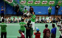 Rexy Mainaky juga tampak ikut serta memberikan pelatihan dalam coaching clinic tersebut.
