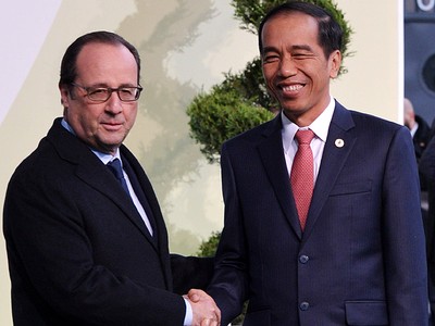 Presiden Prancis dan Sekjen PBB Sambut Jokowi di COP 21