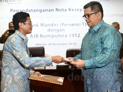 Bank Mandiri dan AJB Bumiputera Jalin Kerja Sama