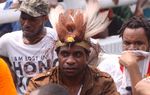 Aksi Mahasiswa Papua di Bundaran HI