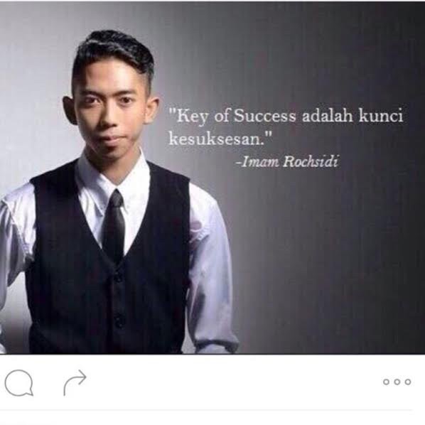 Ini Imam Rochsidi yang Tenar Karena Meme Key of Success