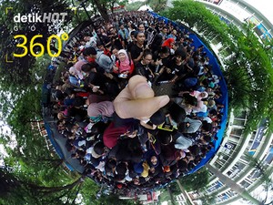 Ribuan Orang Rela Desak-desakan Demi Raisa!
