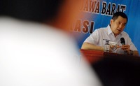 Hary Tanoe memberikan sambutan. Pool/Perindo.