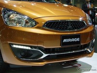 Mirage model anyar dipamerkan Mitsubishi di Thailand International Motor Expo 2015 di Bangkok mulai awal Desember ini. Pool/dok Response.