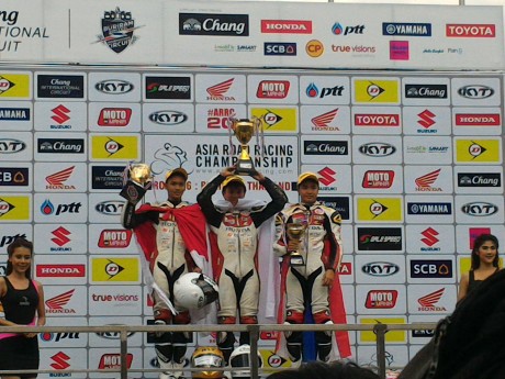 Febriansyah Naik Podium Usai Finis Kedua