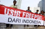 HMI Gelar Aksi Demo Usir Freeport di Bunderan HI