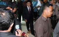 Novanto tiba di ruang sidang MKD, Gedung Nusantara II, Senayan, Jakarta, Senin (7/12/2015) pukul 13.48 WIB. Pool/Lamhot Aritonang/detikFoto.