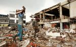 Pasar Blok A Mulai Rata dengan Tanah