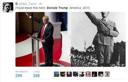 Meme Bandingkan Donald Trump dengan Hitler