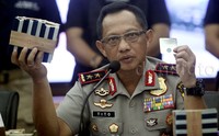 Kapolda Metro Jaya Irjen Pol Tito Karnavian mengatakan para pelaku mengeluarkan buku KIR asli kepada pengemudi kendaraan angkutan umum dan barang. Namun hal itu tanpa melewati prosedur. Pool/Rengga Sancaya/detikFoto.