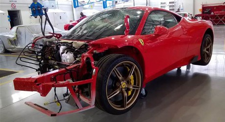Ferrari 458 Speciale yang Hancur Ini Dilelang Rp 961 Juta