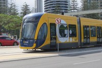 Trem di Gold Coast ini dijalankan oleh operator bernama G Link dengan rute dari Broadbeach South ke Griffith University Hospital (Fitraya/detikTravel)