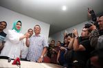 Unggul di Quick Count, Airin-Benyamin Sumringah