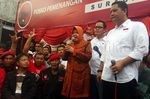 PDIP Rayakan Kemenangan Risma-Whisnu