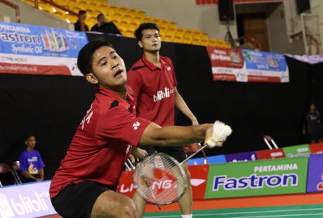 Angga/Ricky dan Wahyu/Ade Menang Mudah