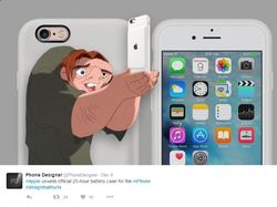 Desain Casing Baterai iPhone Jadi Guyonan