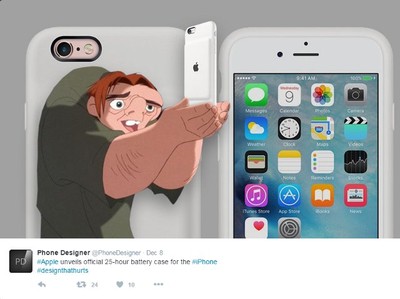 Desain Casing Baterai iPhone Jadi Guyonan
