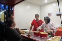 Gerai makanan halal dari Turki. Night Quarter menjual makanan dari seluruh dunia di area Hawker Street (Fitraya/detikTravel)