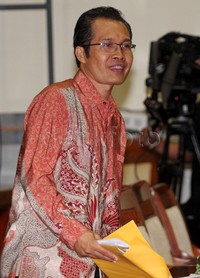 Alexander menjalani uji kepatutan dan kelayakan calon pimpinan KPK. Pool/Lamhot Aritonang/detikFoto.