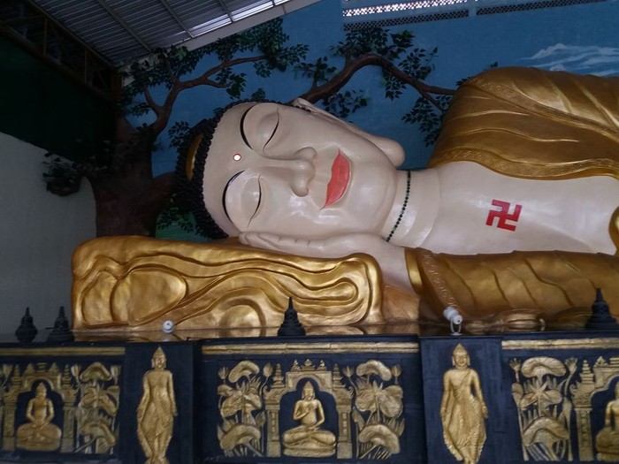 Bukan di Thailand, Ini Patung Buddha Tidur Raksasa di Bogor