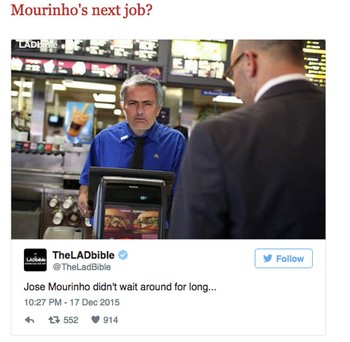 Satu lagi meme konyol terkait Mou.
