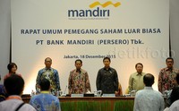 Rapat Umum Pemegang Saham Luar Biasa (RUPSLB) digelar di Plaza Mandiri, Jalan Gatot Subroto, Jakarta.