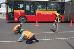Pengecatan Jalur Khusus TransJakarta
