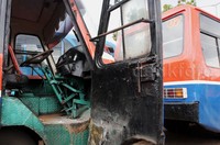 Mayoritas Metromini yang dikandangkan karena tidak laik jalan dan membahayakan. Pool/Lamhot Aritonang/detikcom.