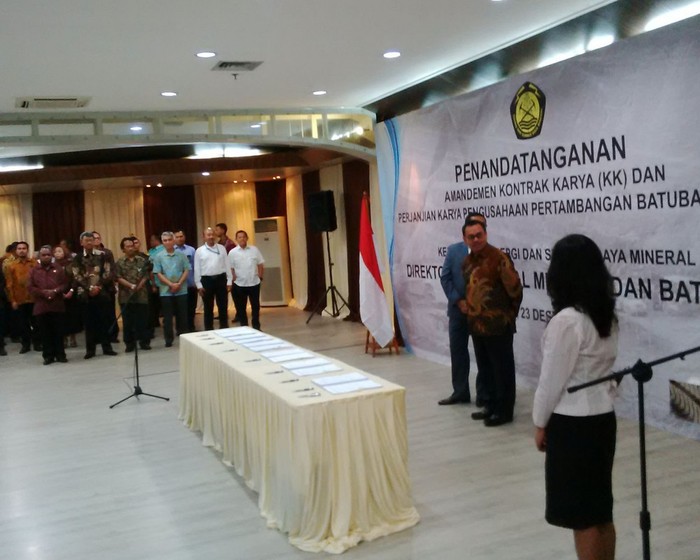 Pemerintah Teken Amandemen 21 Kontrak Tambang