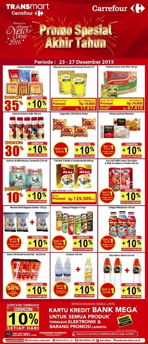 Libur Akhir Tahun, Jangan Lupa Belanja Kebutuhan Rumah Tangga di Carrefour
