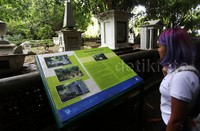 Di dalam area Kebun Raya Bogor di Bogor, Jawa Barat terdapat makam Belanda.