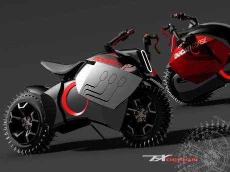 Beginikah Tampilan Motor Listrik Ducati ?