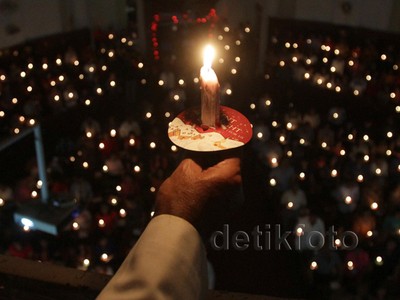 Ibadah Misa Malam Natal di Gereja Immanuel
