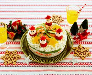 Cake Sushi untuk Natal Jadi Kreasi Unik di Jepang Tahun Ini