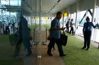 Terminal baru ini diyakini dapat meningkatkan jumlah penumpang pesawat sehingga penerbangan dari dan ke Jambi bisa lebih efisien. Pool/AP II/detikFoto.