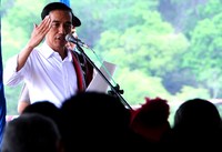 Jokowi pun berharap pembangunan bendungan bisa dilakukan dengan serius dan benar. Rusman/Setpres.