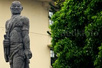 Kepala Brimob saat itu tahun 1959, M Jasin ternyata menjadi inspirasi dari wajah di patung itu. Kisah itu tertuang dalam pembuatan wajah patung Gajah Mada dalam buku 'Memoar Jasin Sang Polisi Pejuang', yang terbit pada 2010 lalu.