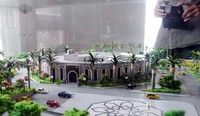 Maket RS Indonesia di Gaza.