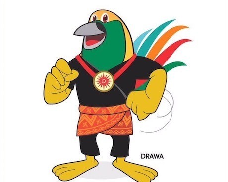 Drawa adalah maskot pertama yang diusulkan sebagai maskot Asian Games 2018. Namun, Drawa akhirnya diganti lantaran menuai respon kurang baik dari masyarakat.