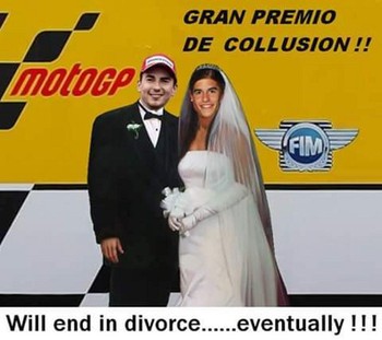     November lalu, berbagai meme langsung bertebaran di internet begitu Valentino Rossi kalah dalam drama panas MotoGP sehingga gelar juara jatuh ke tangan Jorge Lorenzo. Mayoritas netizen tetap mendukung Rossi, bahkan menyindir Lorenzo dan Marquez sekongkol.