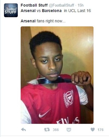     Fans Arsenal pun cemas.