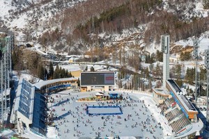 Wah, Kazakhstan Punya Arena Ice Skating Tertinggi di Dunia
