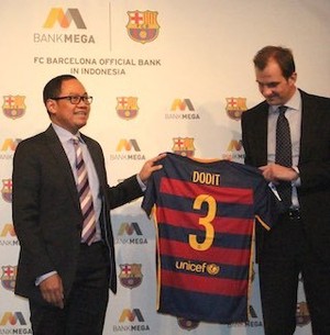 Ini Alasan Bank Mega Berpartner dengan Barcelona