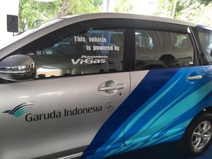 Mobil Air Crew Pakai BBG, Garuda Indonesia Hemat 30%