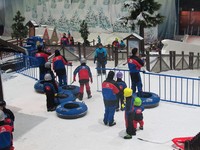 Inilah wahana Ski Dubai di dalam Mall of the Emirates. Luasnya 22.500 meter persegi dan bertema pegunungan Alpen (Ine/detikTravel)