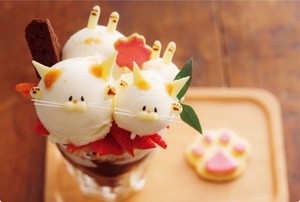 Wah, Lucunya Parfait Berbentuk Kucing yang Imut!