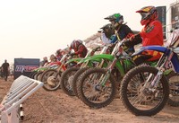 Posisi start MXGP. Dalam setiap lomba, maksimal ada 40 rider yang bertarung.