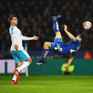 Gol Salto Okazaki Kokohkan Leicester di Puncak